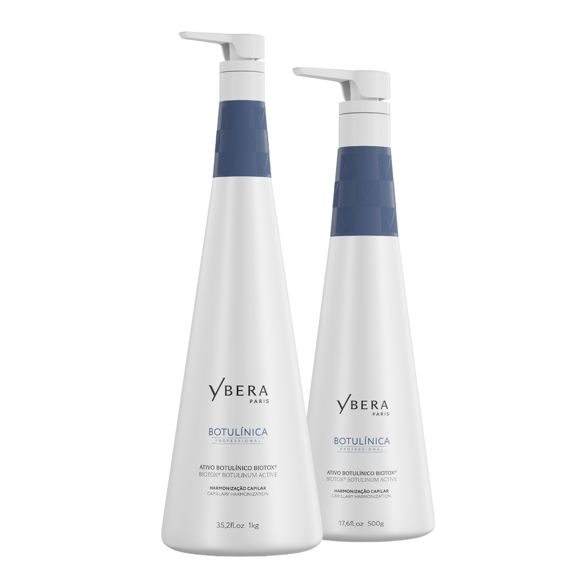Activo Botulínico Biotox® de la línea Botulínica de Ybera Paris, en envases con dosificador de 500 g y 1 kg.