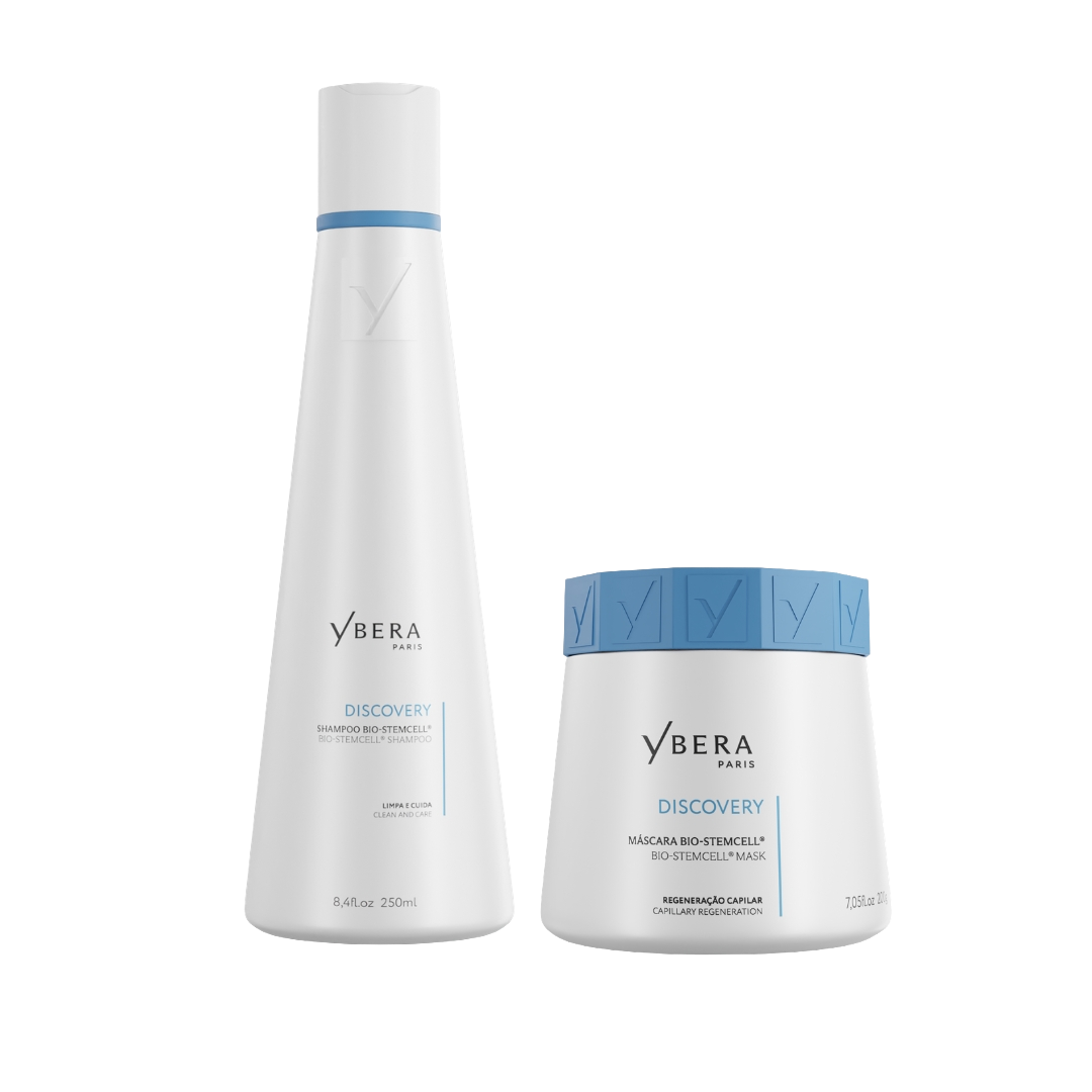 Kit Home Care Discovery Bio-Stemcell® de Ybera Paris para mantener el alisado, reducir el volumen y aportar brillo