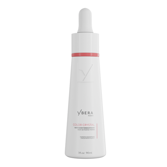 Pós-Progressiva Color Crystal de Ybera Paris, matizador para cabello rubio durante el alisado progresivo