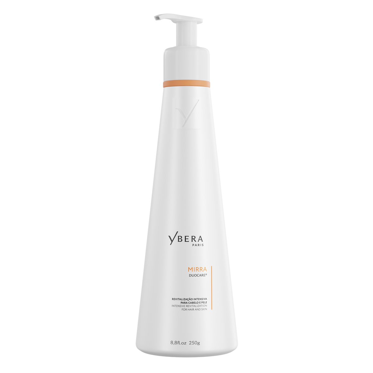 Mirra DuoCare® de Ybera Paris, tratamiento hidratante sin enjuague para cabello y piel.