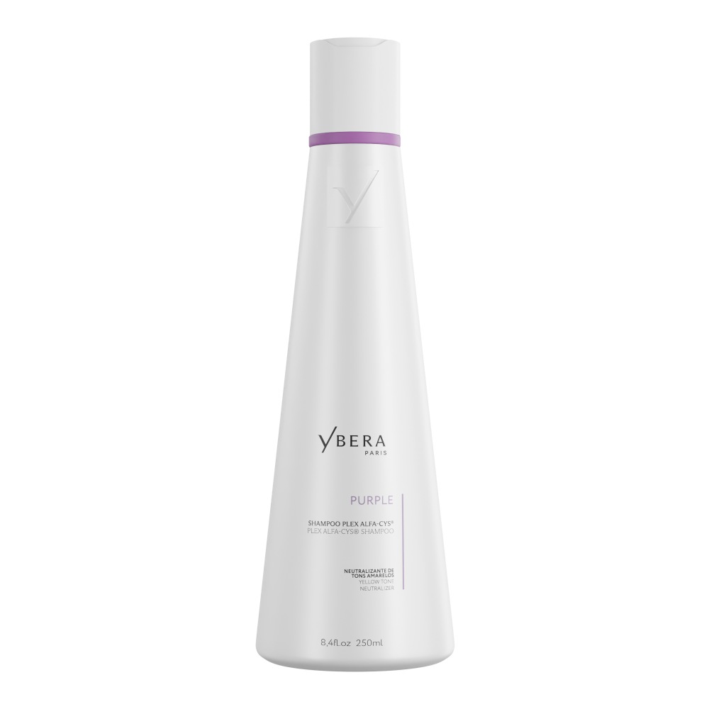 Champú matizador Purple Plex Alfa-Cys® de Ybera Paris.